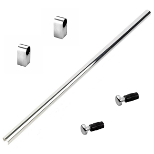 RELING KUCHENNY 60 CM CHROM + ZAŚLEPKI + UCHWYTY!!